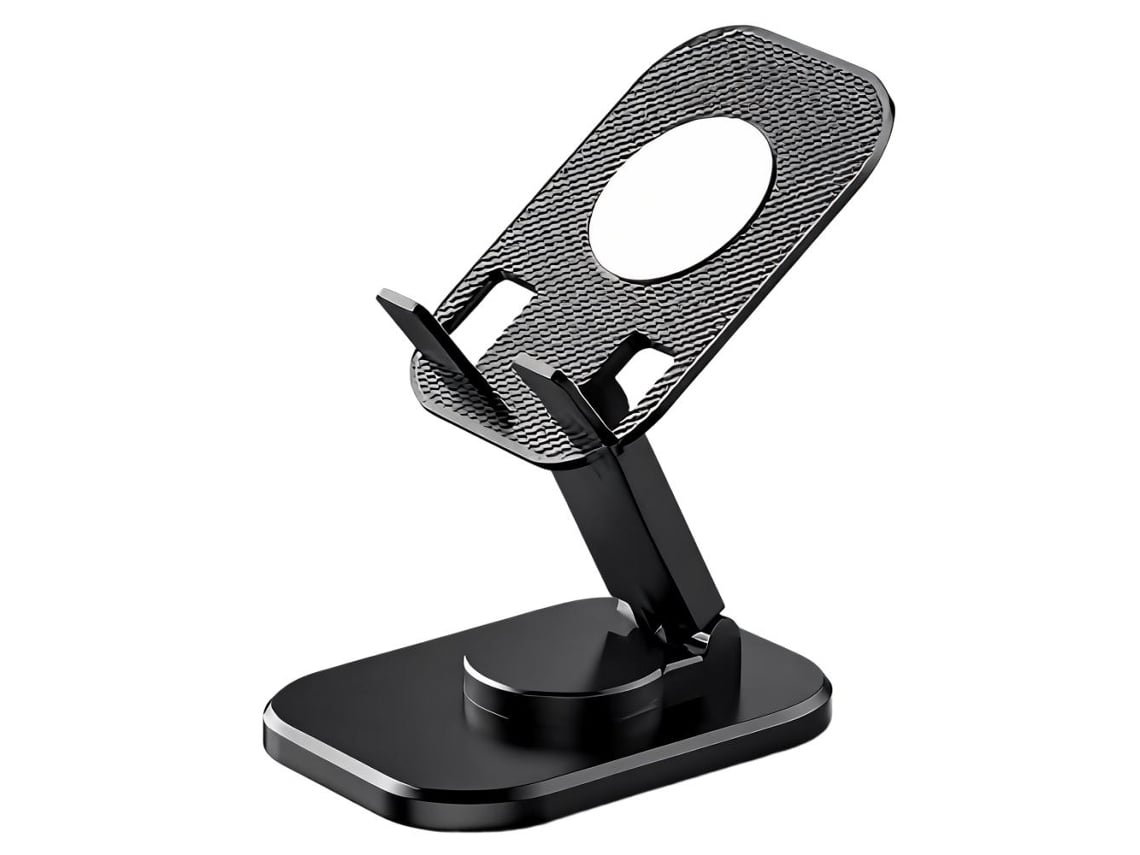 Suporte De Mesa Prime-c Para Celular Com Base Resistente, Estável, Dobrável E Ajustável - Compatível Com Smartphones De 4,6 A 7 Polegadas.