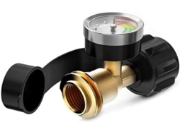 Adaptador Para Cilindro De Propano Com Manômetro, Conector De Latão Para Cilindro