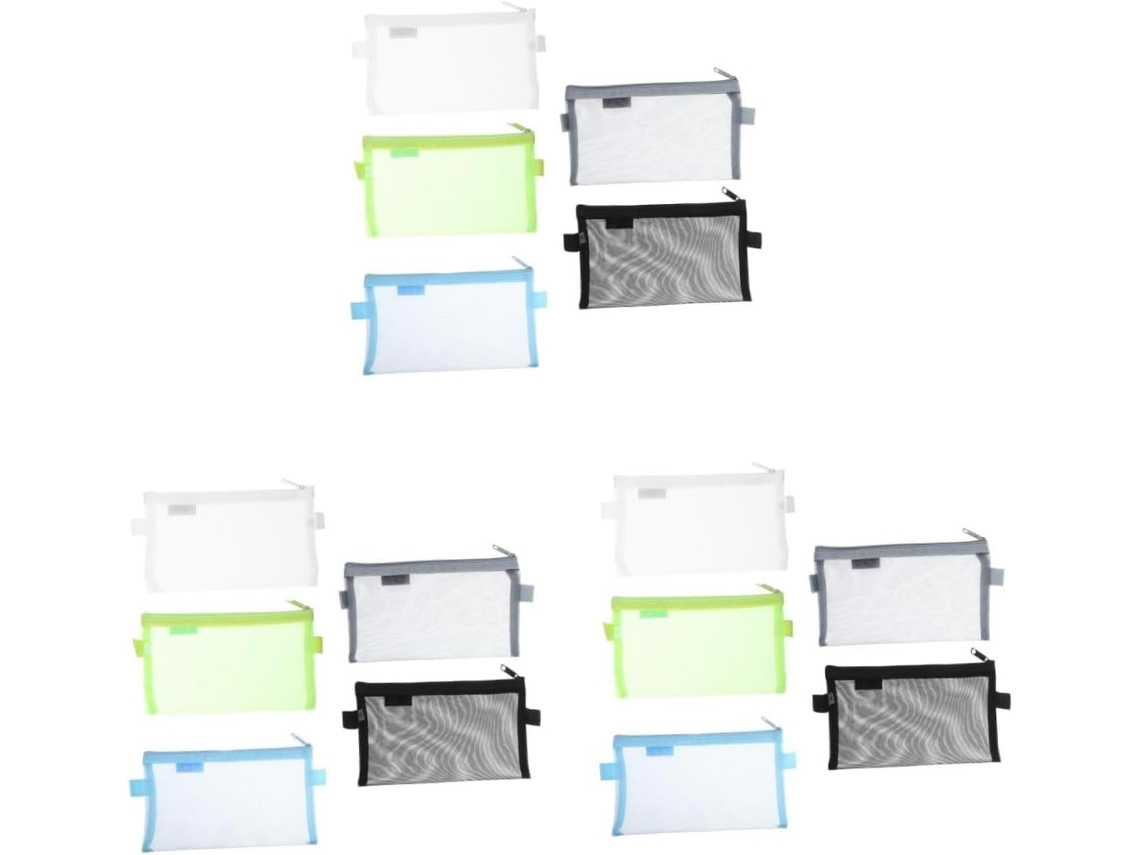 Nuobesty De 15 Pastas De Arquivo Em Tela Transparente Com Organizador Multifuncional