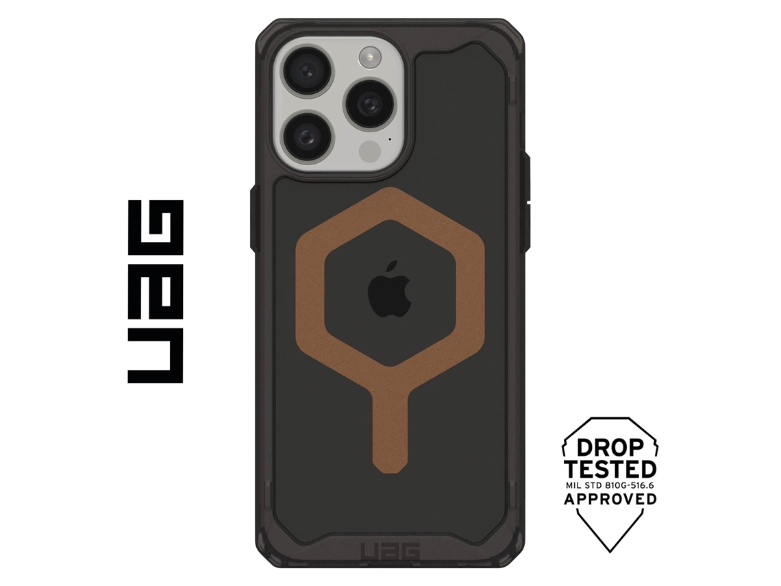 Capa para iPhone 15 Pro UAG Acrílico Anti-Choque Castanho