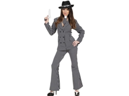 Fato de gangster em fato elegante para mulher