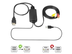 1080P Hdmi'Den Av'Ye Dönüştürücü Rca'Ya 3Rca Cvbs Sesli Video Adaptörü UISAVE