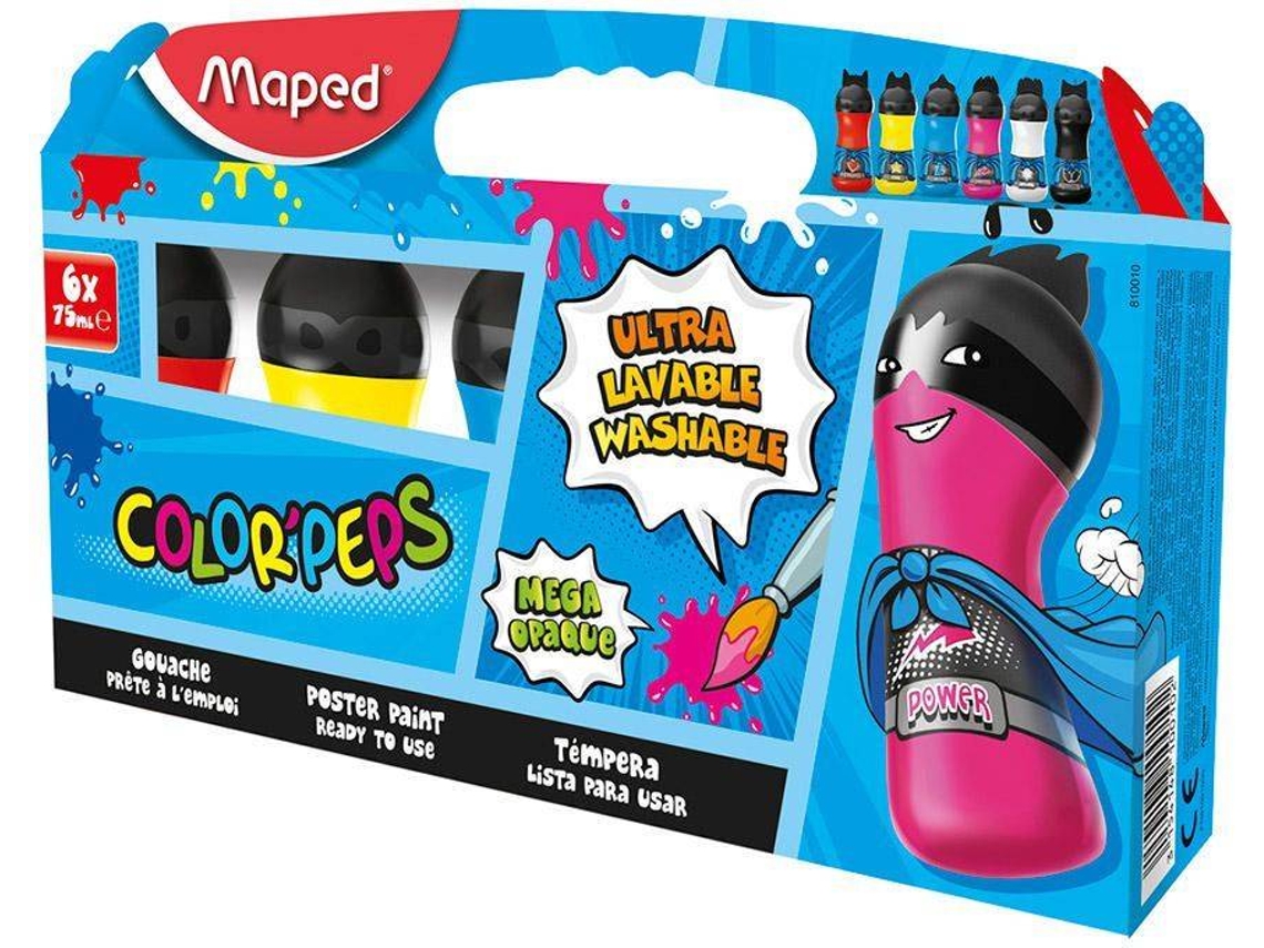 Guache MAPED 492897 (6 Cores - 75 ml)