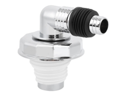 Conector Ralo Pvc Cromado Para Máquina De Lavar Roupa