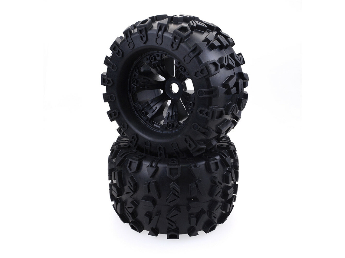 Jantes e Pneus para Carros Rc Monster 1/8, Compatíveis com Redcat, Rovan, Hpi, Savage Xl, Gt, Flux, Hsp e Zd Racing. MDUG
