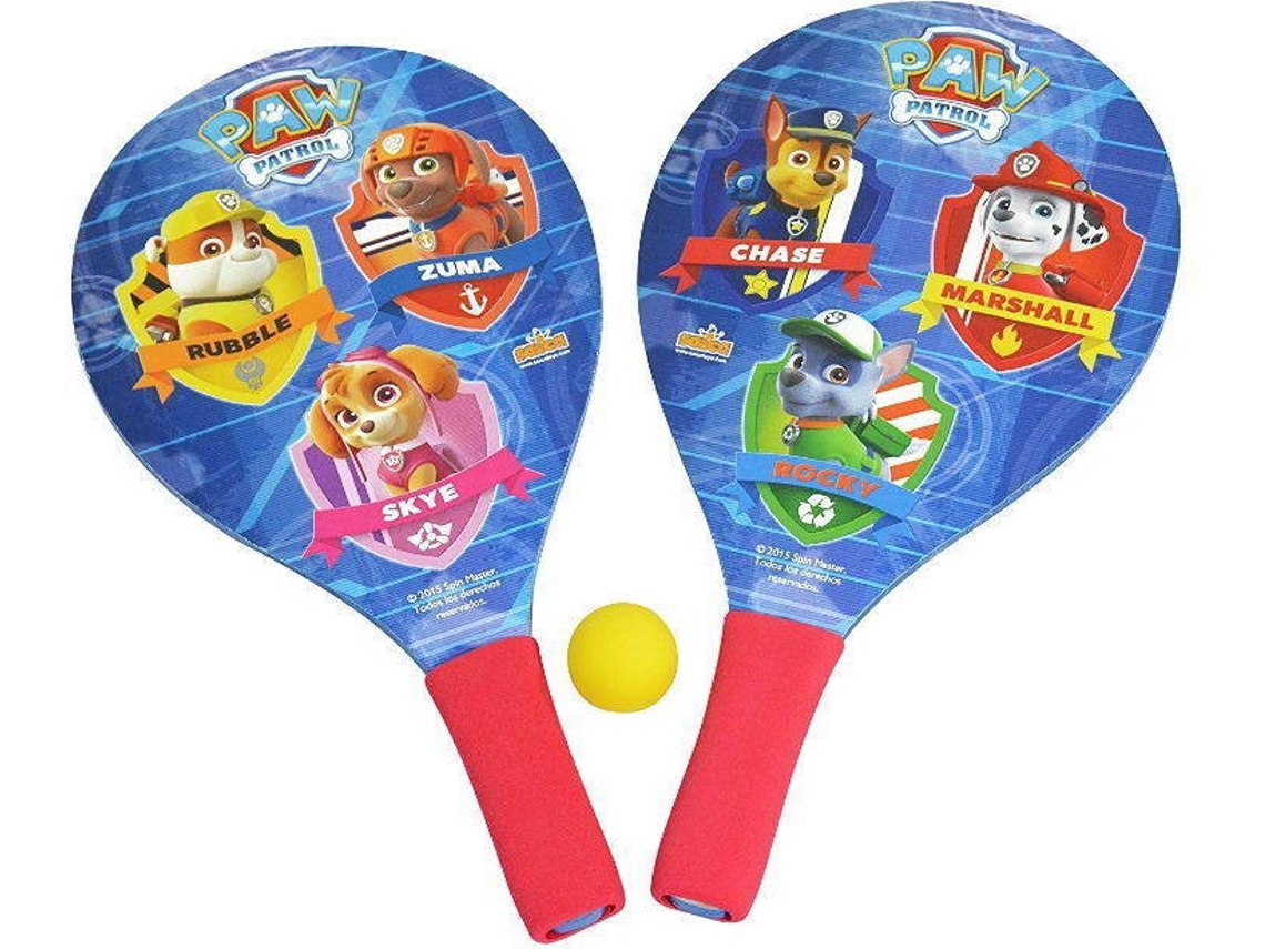 Raquetes de Praia MUÑECAS SAICA Paw Patrol