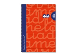 Caderno Lamela Vermelho Quarto 5 Peças 80 Folhas