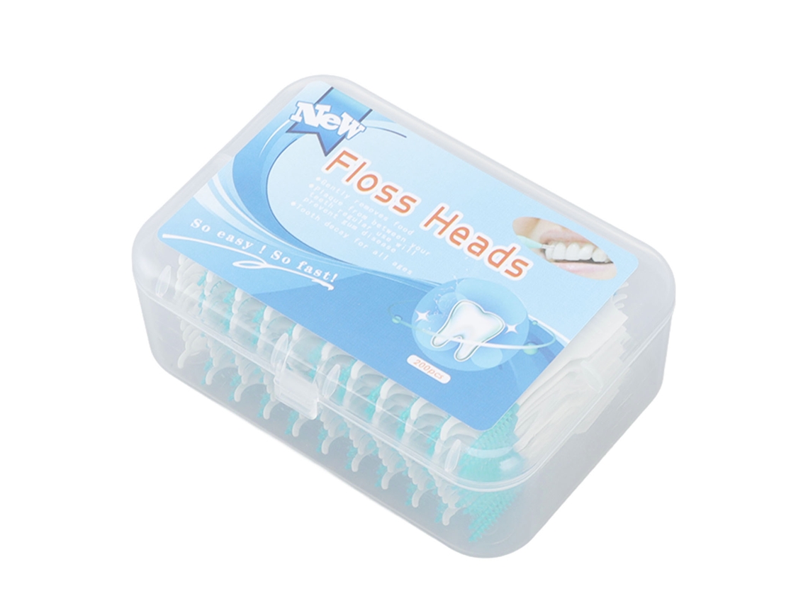 Escova Interdental Descartável de Silicone com Estojo 200pcs | S/MARCA