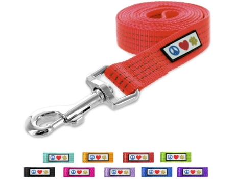 Trela para Cães  Refletora (Vermelho - L - Porte Grande)