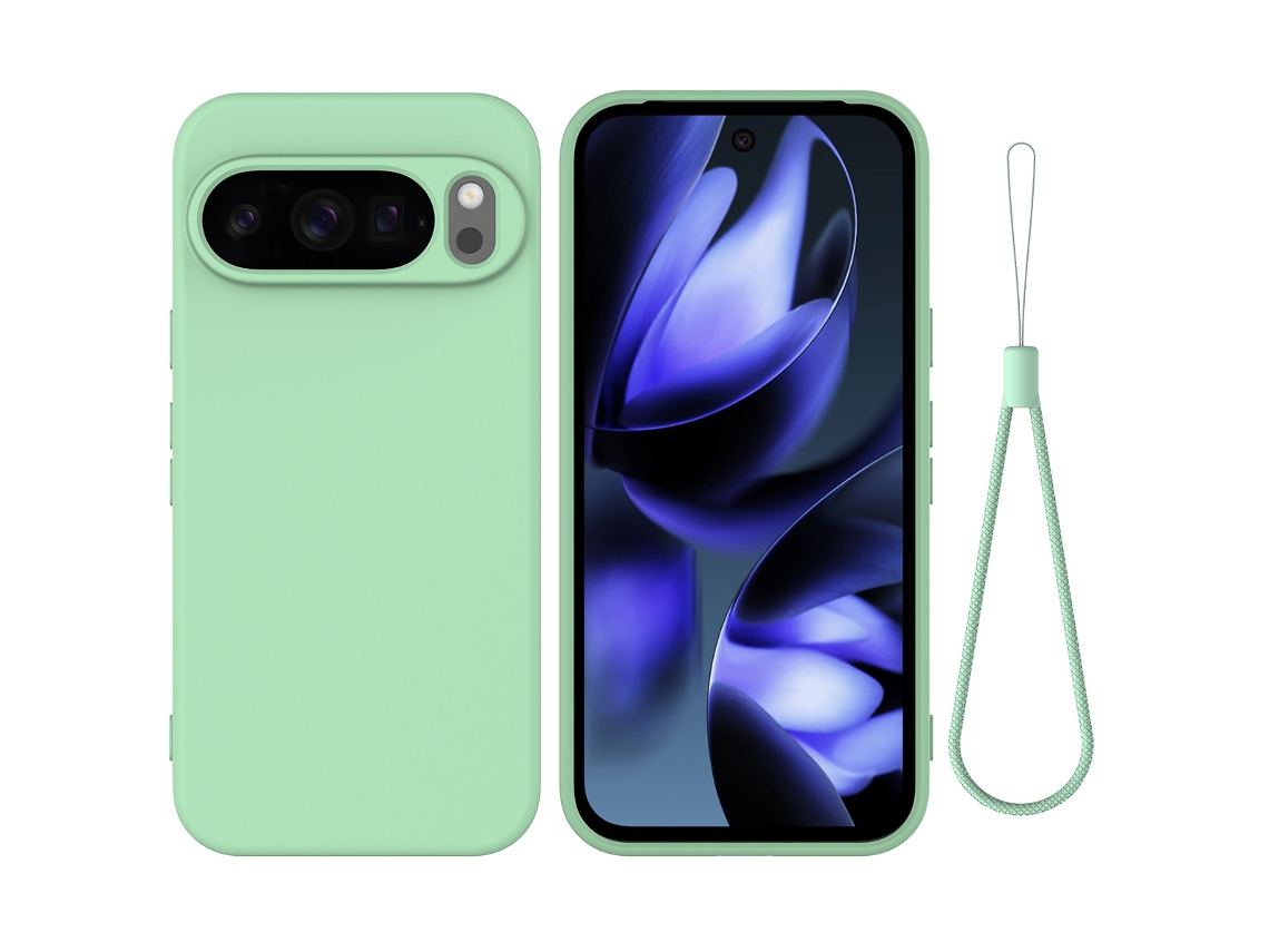Capa Panoona Para Google Pixel 10/10 Pro Silicone Tpu, Superfície Macia Verde