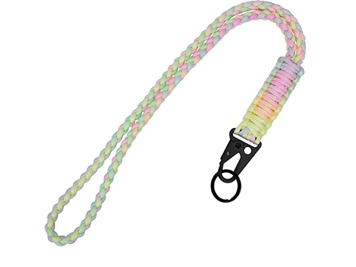 Chaveiro Com Cordão Trançado Resistente Para Colar