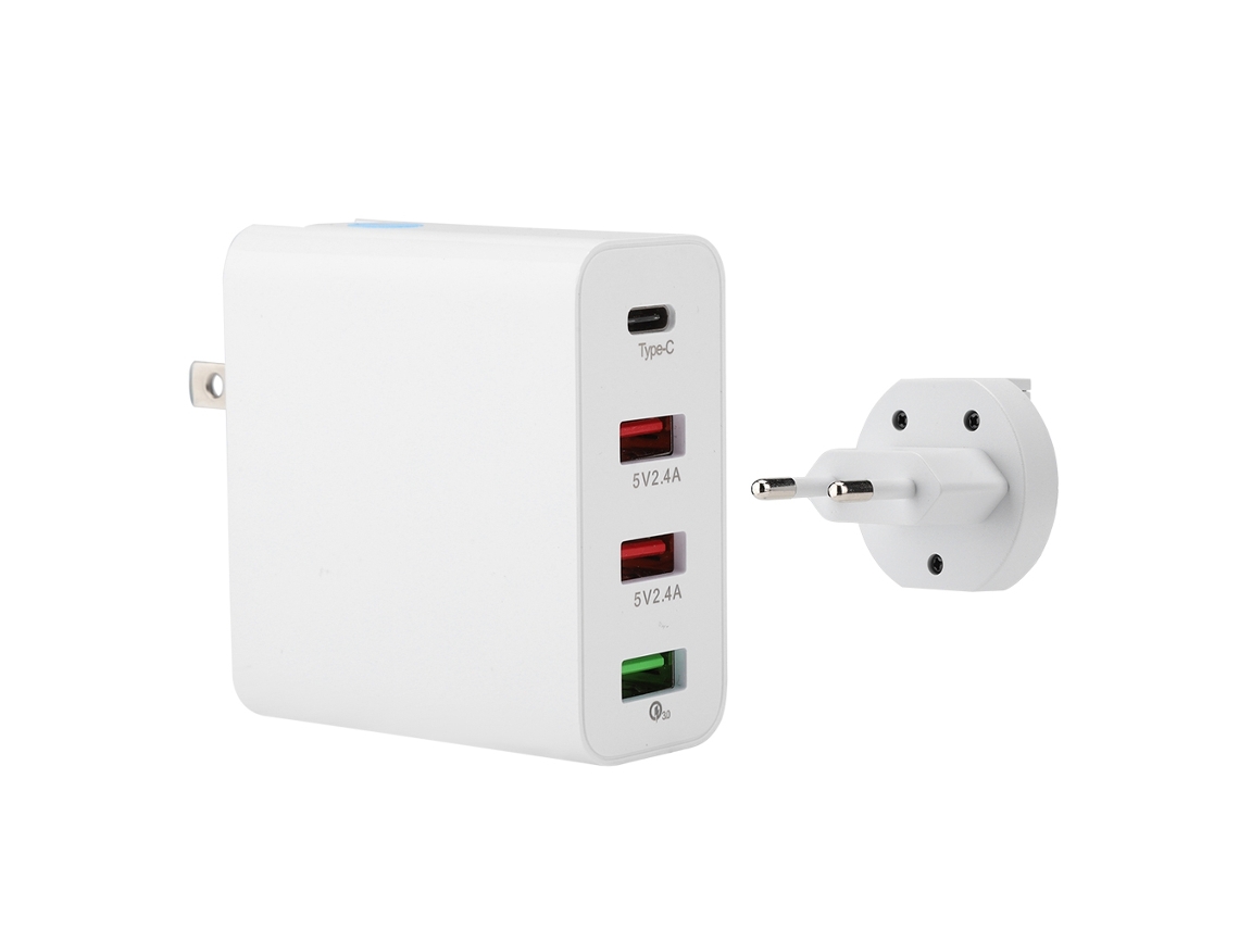 Carregador Viagem 3 Portas Usb c LAXISCREED