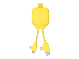 Powerbank com Cabo Multiconector 3000mah Amarelo XOOPAR