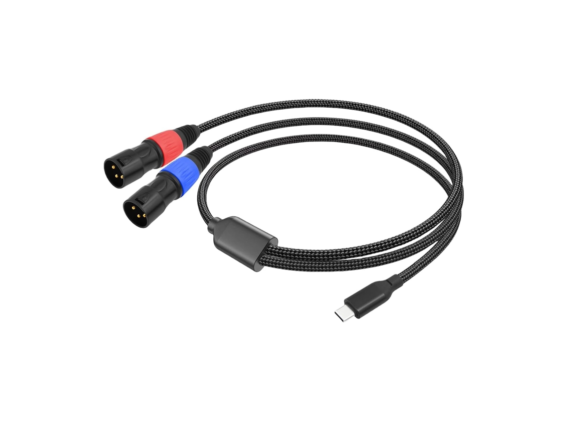 Cabo De Áudio Duplo Usb Ac Macho 3 Pinos Tipo A Para Amplificador,