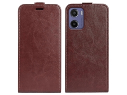 Capa De Celular De Couro Com Flip Vertical E Textura R64