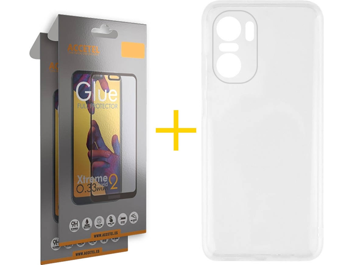 Capa + 2 Películas para Xiaomi MI 11I ACCETEL Transparente Claro