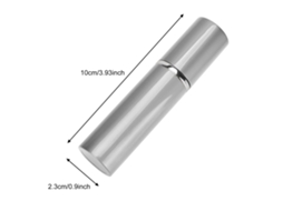5pcs Frascos De Perfume Recarregáveis Mini Para Viagem De 10ml Em Alumínio Com Vidro Interno