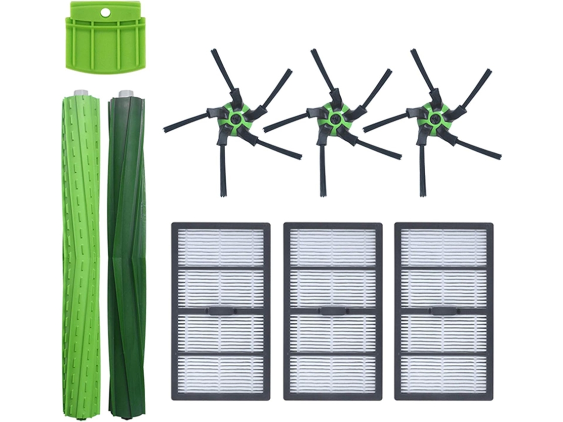 Escova Lateral De Substituição Com Filtro Hepa Compatível Com Aspirador De Pó Robô Conectado Wi-fi Irobot Roomba S9 (9150) / S9 Plus (9550)