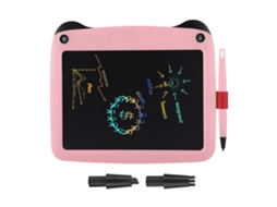 Tablet De Escrita Lcd Colorida 9 Polegadas, Portátil, Modelo Panda, Rosa, Com Bateria.