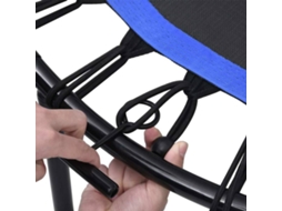 Trampolim VIDAXL Com pega e almofada de segurança (122 cm)
