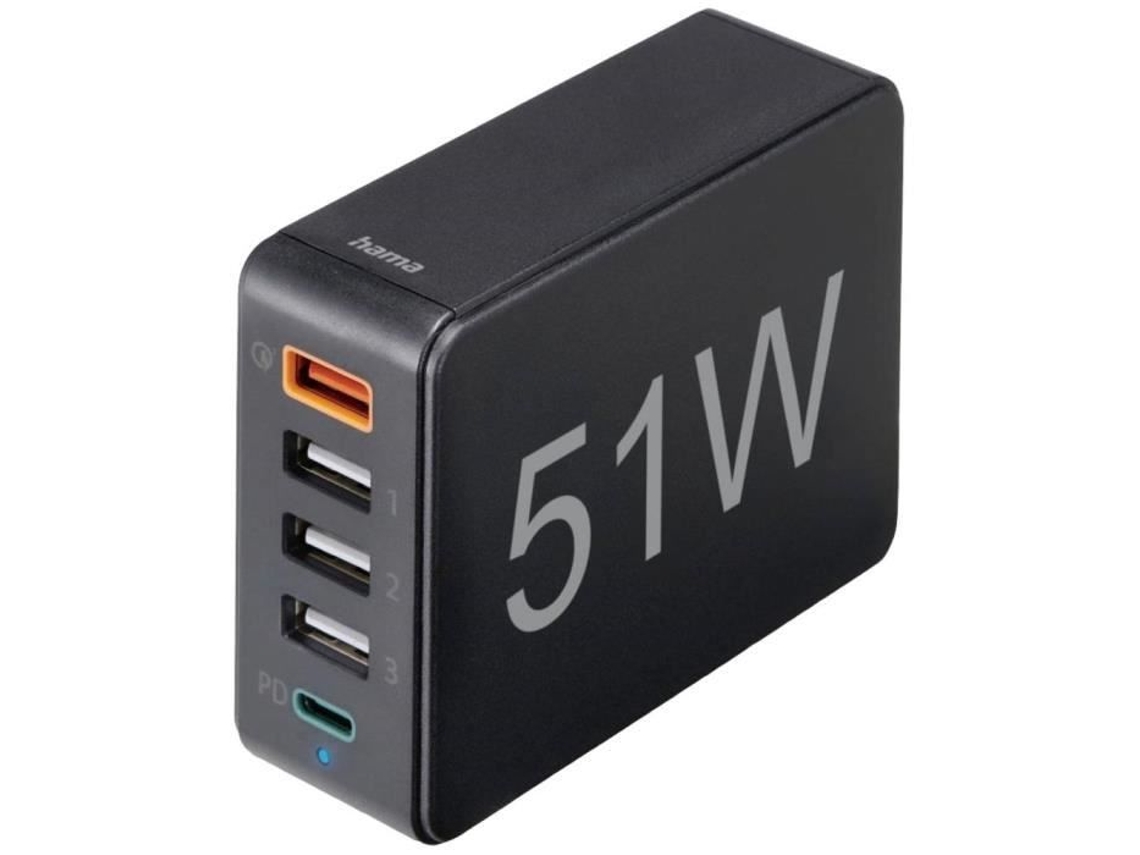 00201630 Estação De Carregamento Usb Interna Corrente De Saída 3000 Ma 5 X Usb A, Usb C® Hama (máx.)
