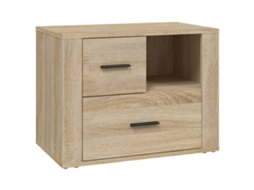 Bedside Cabinet, Bedside Cabinets Vidaxl Marrom Madeira Processada (n/a)