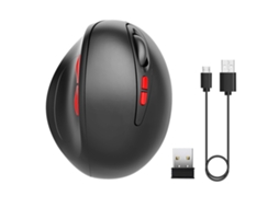 Aetheria mouse Vertical Sem Fio 2.4g Recarregável Usb com Design Ergonômico para Windows