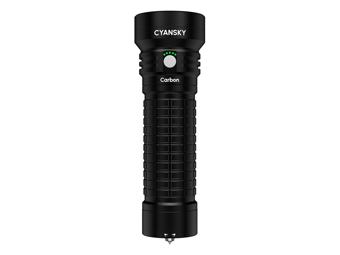 Lanterna Cyansky de Carbono Lifepo4 4sst20 2000lm Feixe Constante de Lanterna Led Portátil Com Bateria Lifepo4 Recarregável De 15000mah Feixe Distante Venti