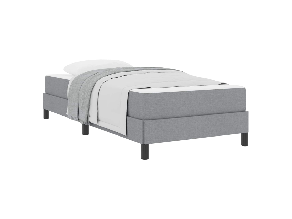 Cama Box com Colchão Cinzento Claro Tecido MAISON EXCLUSIVE 100x200 cm