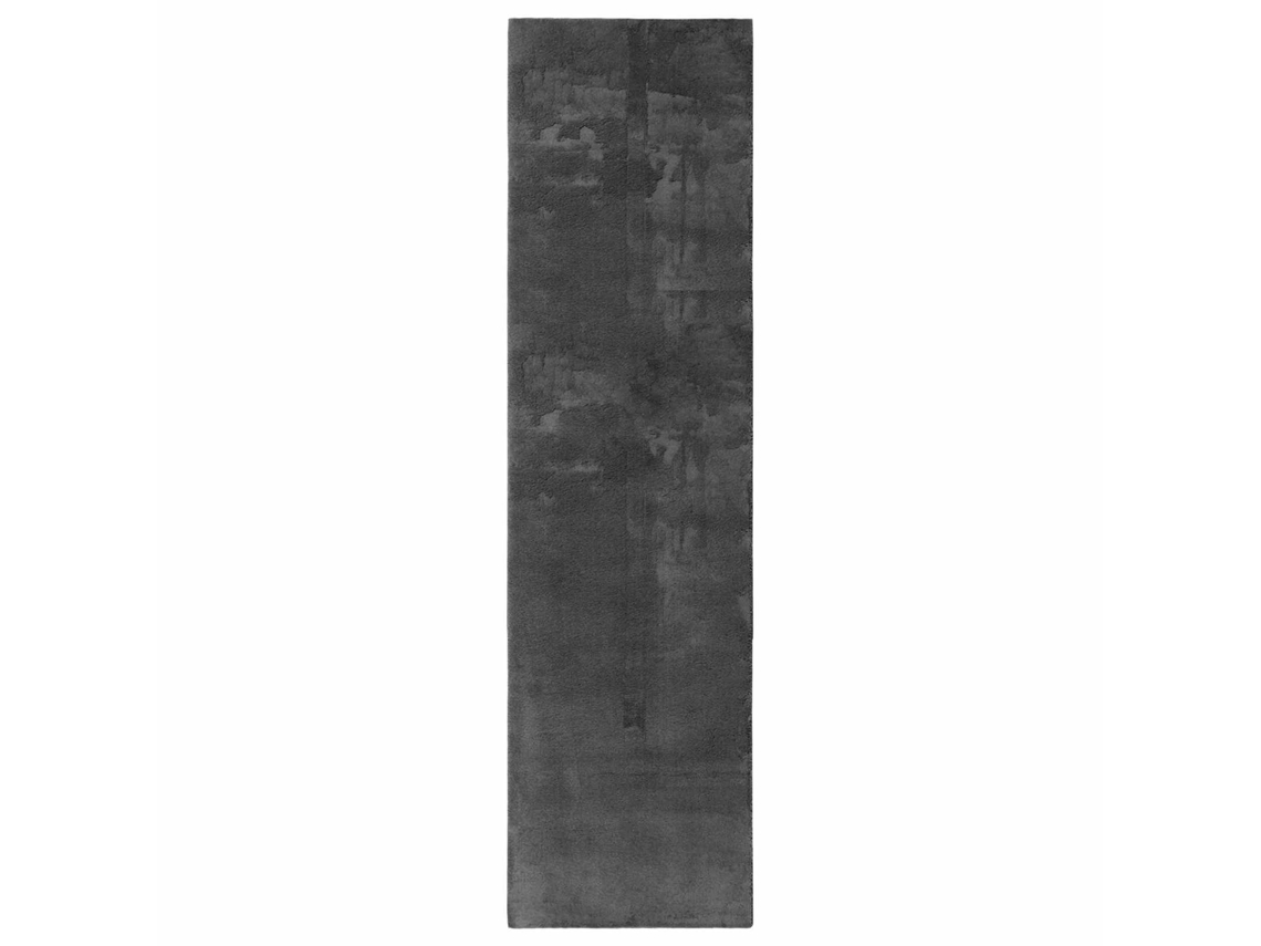 Conjunto 1 Tapete Moderno Vidaxl Antracite Poliéster (80 X 500 Cm)