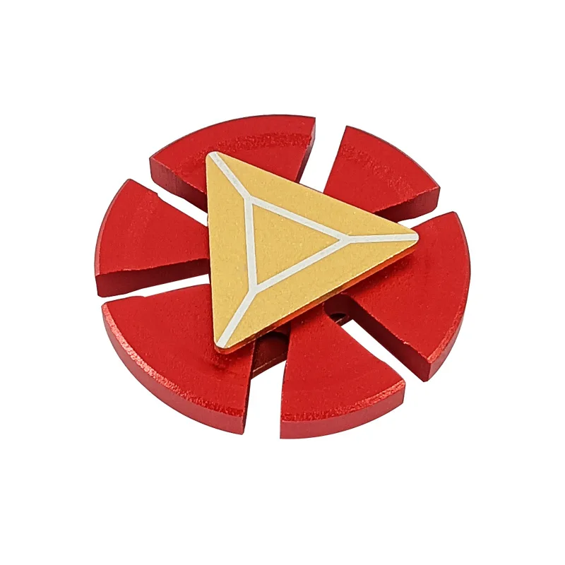 (vermelho) Brinquedo Antiestresse Fidget Spinner De Metal Do Homem De Ferro