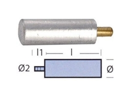 Ânodo Bukh Ten02050 Prateadotecnoseal