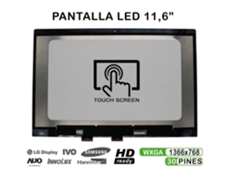 Tela sensível ao toque para laptop Toshiba Radius 11 Series L10w B 11.6 compatível