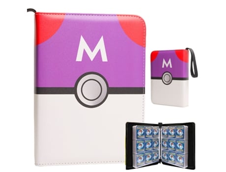 Álbum Pokémon Tcg V Reel Em Couro Pu Com Zíper | 900 Cartas | Hlx 181