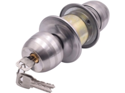 Fechadura De Porta Em Aço Inoxidável Com Formato Bola Para Quarto E Banheiro
