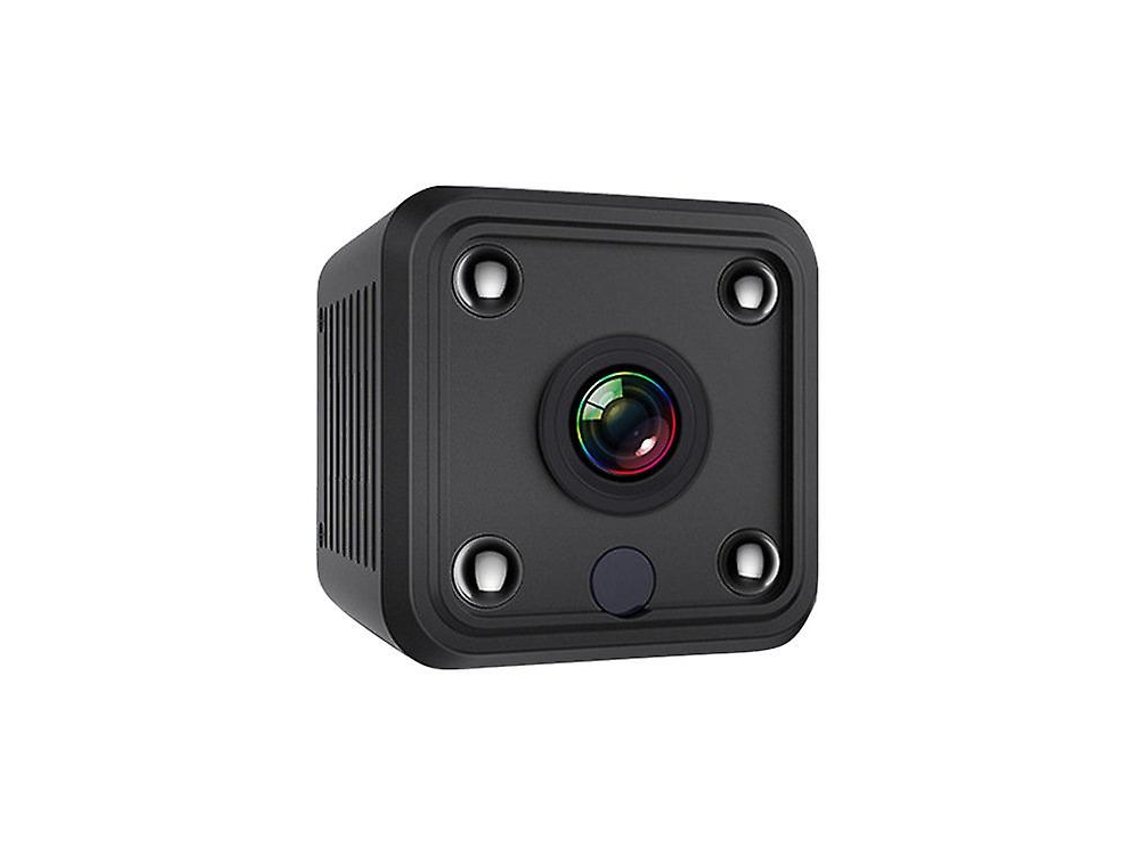 Mini câmera espiã sem fio WiFi 1080P HD com detecção de movimento e visão noturna infravermelha, ângulo amplo de 150° para iOS/Android Bestvite (preto)