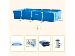 Intex Piscina Com Estrutura Retangular - 450x220x84 Cm - 5-peças S171