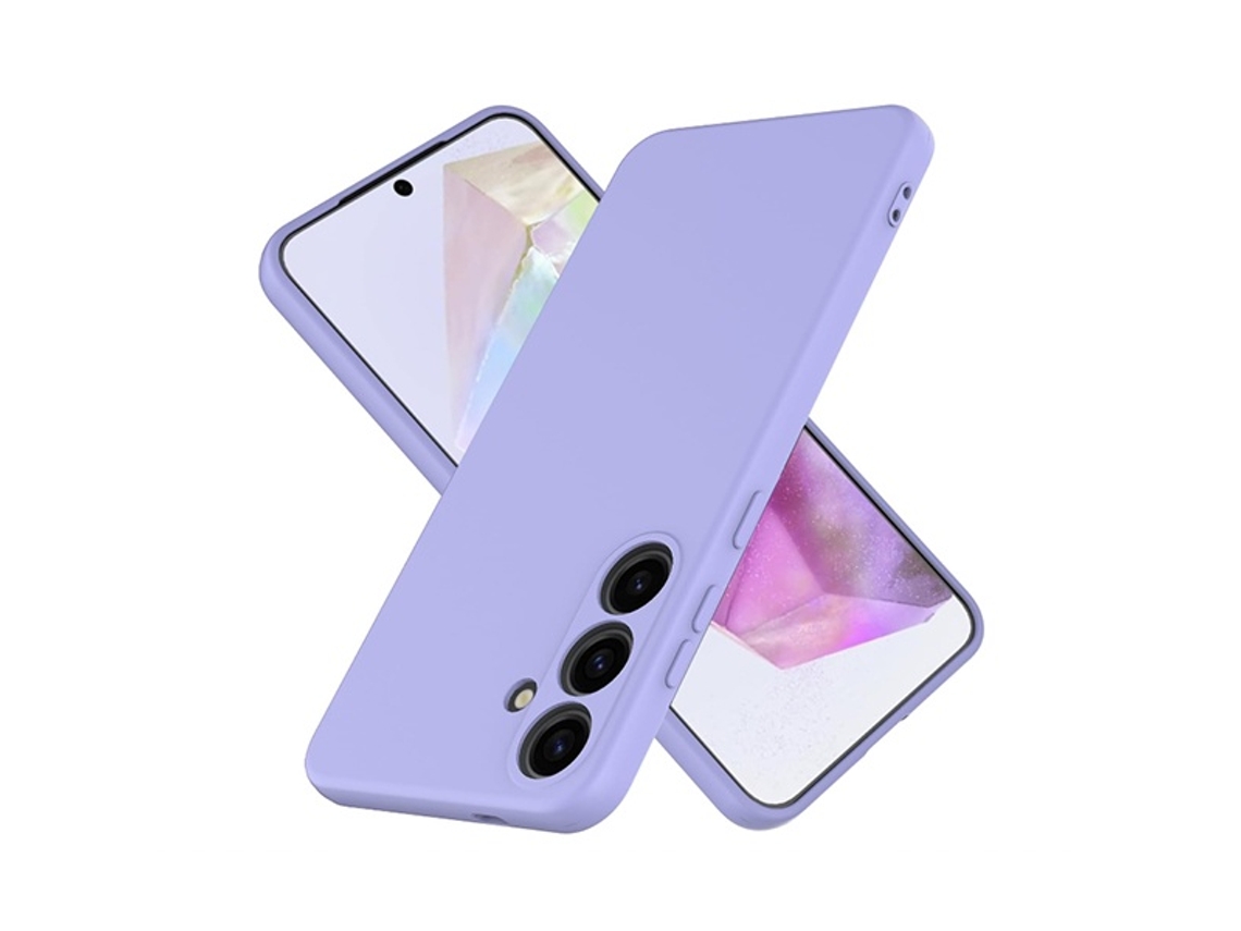 Capa Proteção Para Samsung Galaxy A36 5g Gift4me Silicone Roxo
