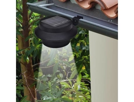 Wxs Lâmpadas Solares 6 Pcs Para Cerca De Calha Preto 12 X 6,35 Cm Em Plástico Durável Aramox