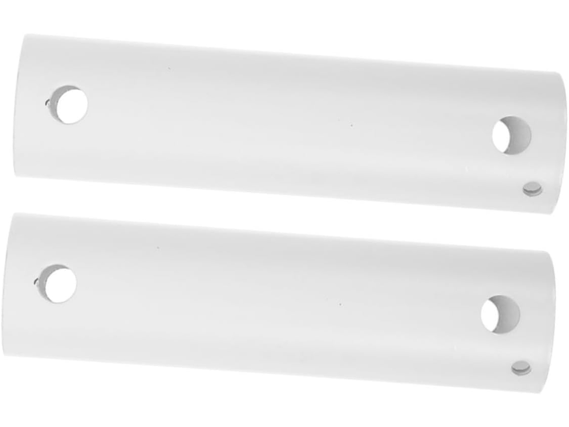 Conjunto De 2 Hastes Extensoras Ferro Branco Para Ventilador Teto,