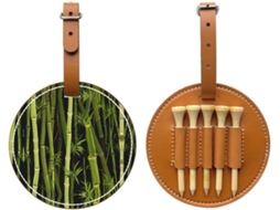 Bolsa de Bambu Preta para Tees de Golfe | S/MARCA