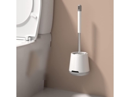Escova sanitária de silicone com cabo longo e suporte de drenagem rápida | AQUAFORGE