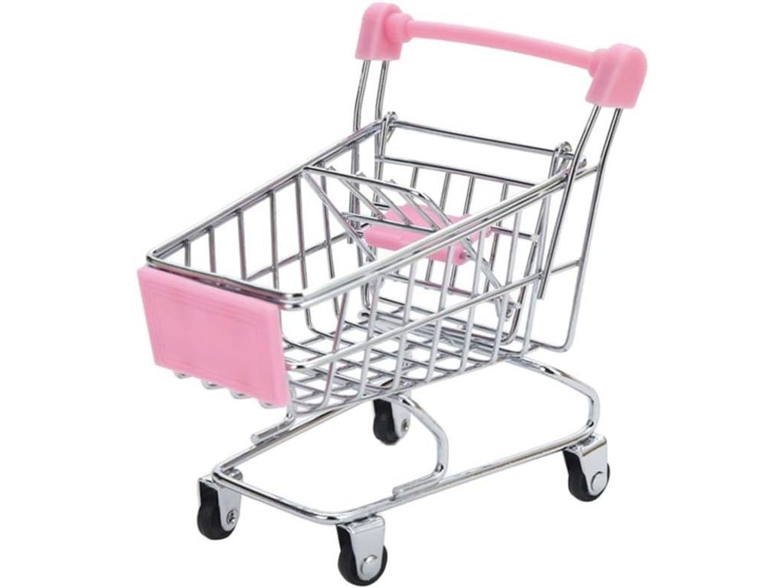 2026 mini Carrito de Compras de Juguete para Niños Con Espacio de Almacenamiento Sobre La Mesa Y Material Seguro.