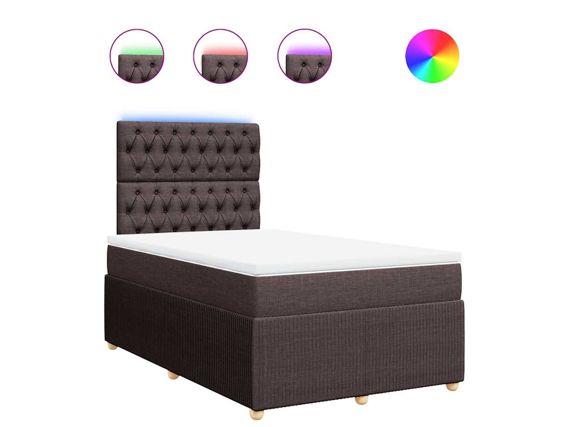 Box Spring Bed, Box Spring Beds Vidaxl Marrom Tecido (120 X 190 Cm)