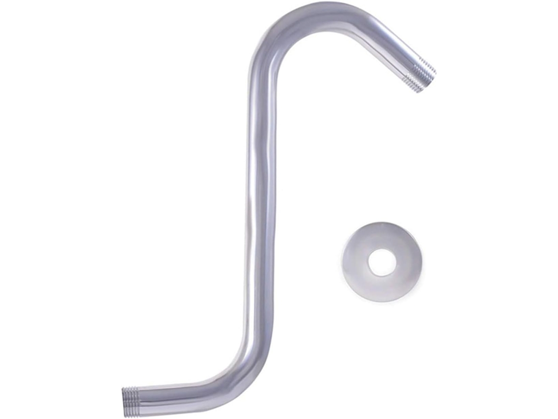 Braço Extensor Portátil Cromado Para Chuveiro Com Flanges, Para Chuveiro