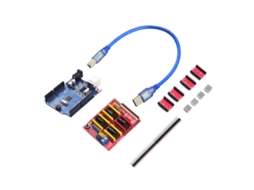 Acessório De Impressora 3d Cnc Shield R3 Placa Kit Driver A4988 Com Dissipador De Calor