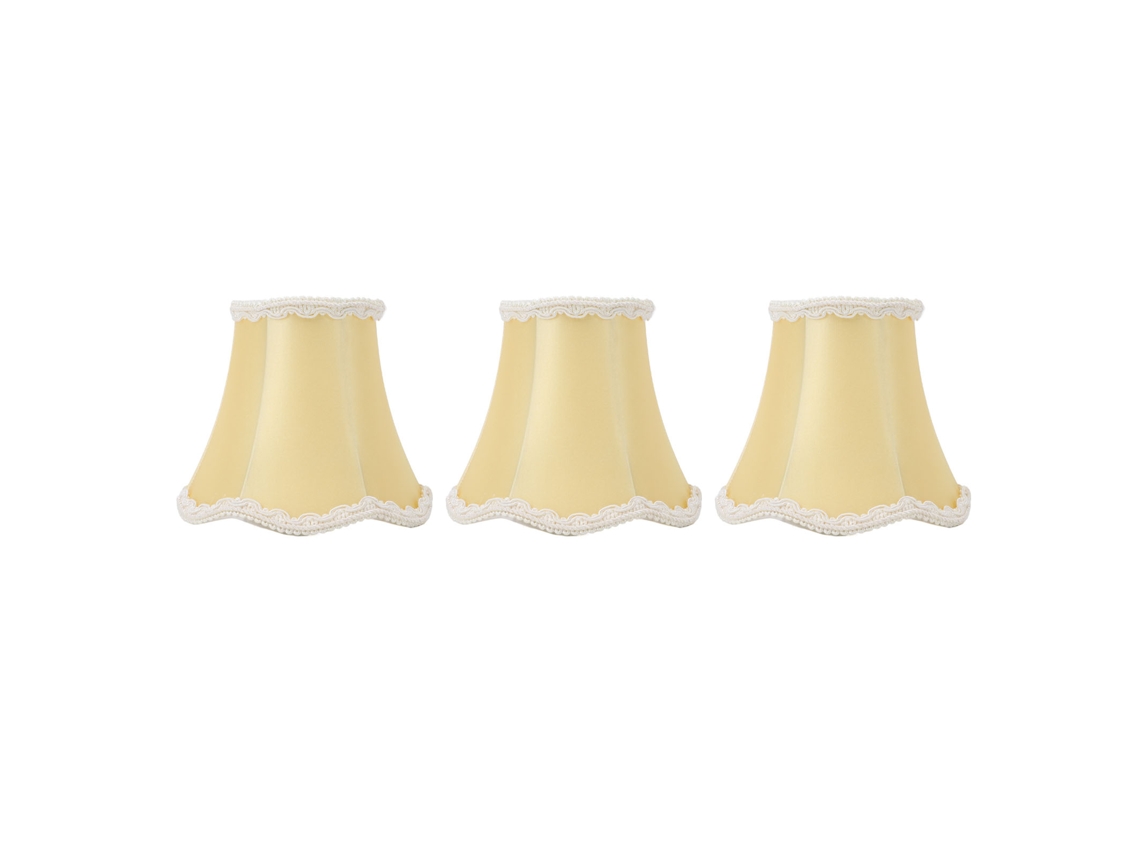Conjunto de 3 Abajures de Tecido Clip on E14 para Casa Hotel S/MARCA