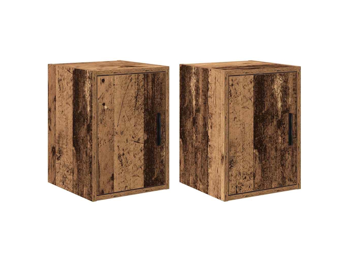 Garage Wall Cabinet, Garage Wall Cabinets Vidaxl Marrom Madeira Processada (30 X 30 X 41 Cm)