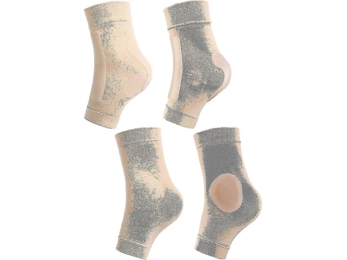 Meias Acolchoadas Para Patinação, Com Proteção De Tornozelo, Par
