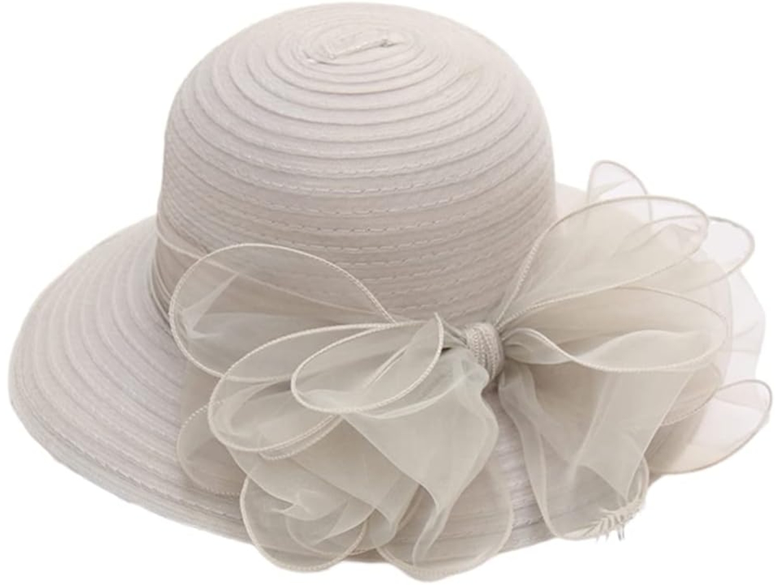 Balde de Organza Respirável Chapéu Para Uso Externo - Essential Acessório Para Meninas - Cinza, Tamanho Único